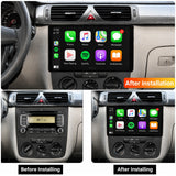 Autoradio SCUMAXCON 9' 2+32G avec Android 11, sans fil, CarPlay, Bluetooth, Wi-Fi, USB, GPS, écran tactile IPS, style RCD330, lecteur multimédia universel pour voiture, navigation GPS. 