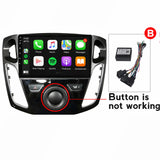 SCUMAXCON 9' 4+64G CAR RADIO STEREO ANDROID WIRELESS CARPLAY ANDROID AUTO BLUETOOTH WIFI USB GPS IPS TOUCHSCREEN  For Ford Focus 3 Mk3 2011-2015