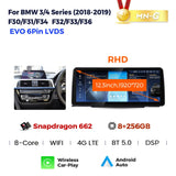 SCUMAXCON Wireless CarPlay & Android Auto Car Radio, Android 12.3" Touchscreen BT 5.1 DSP GPS Multimedia Player for BMW 3 Series F30 F31 4 Series F34