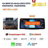 SCUMAXCON Wireless CarPlay & Android Auto Car Radio, Android 12.3" Touchscreen BT 5.1 DSP GPS Multimedia Player for BMW 3 Series F30 F31 4 Series F34