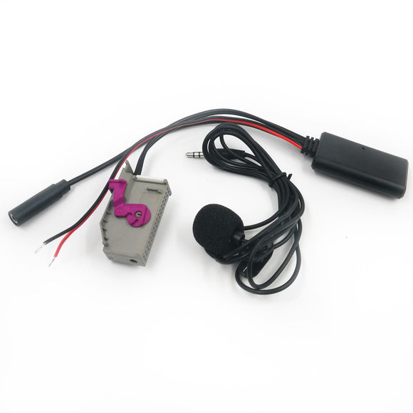 SCUMAXCON Bluetooth AUX Adapter Musik MP3 Aux-IN Audio Kabel Mikrofon Freisprecheinrichtung Für Audi A3 A4 A6 A8 TT R8 RNS-E 32Pin 