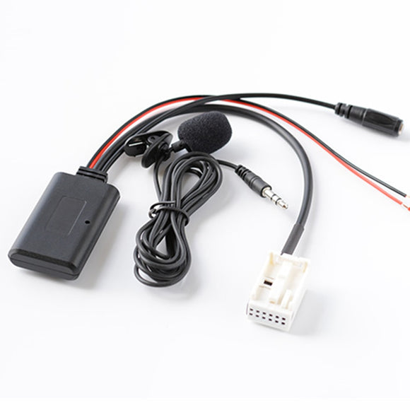 SCUMAXCON Auto Bluetooth AUX Adapter Wireless Audio Anruf Freisprecheinrichtung Mikrofon Für Audi A4 B7 TTs TT A8 R8 A3 Sechs Disc CD-Player