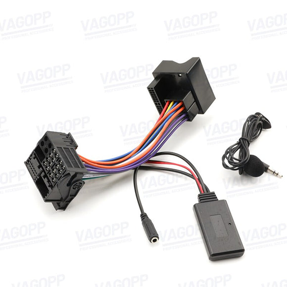 SCUMAXCON Car Bluetooth-compatible 5.0 Module Receiver AUX-in Input Audio Music Adapter MIC Handsfree For BMW E60 E61 E63 E64 E87 E90