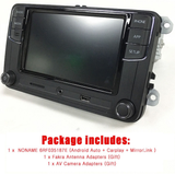 VW Original OEM RCD330 6RD 035 187E Carplay,Android Auto,BT,RVC for VW GOLF PASSAT