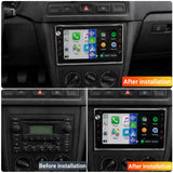 SCUMAXCON Autoradio RCN210 USB MP3 AUX SD Integriertes Bluetooth mit CD Spieler für VW Golf MK4 Polo Passat B5