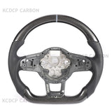 For Volkswagen Golf 7.5 GT-I MK7 V-W Pol-o GT-S GT-D GT-E Scirocc-o R Passa-t CC R-Line LED  Carbon Fiber Steering Wheel