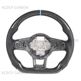 For Volkswagen Golf 7.5 GT-I MK7 V-W Pol-o GT-S GT-D GT-E Scirocc-o R Passa-t CC R-Line LED  Carbon Fiber Steering Wheel