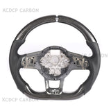 For Volkswagen Golf 7.5 GT-I MK7 V-W Pol-o GT-S GT-D GT-E Scirocc-o R Passa-t CC R-Line LED  Carbon Fiber Steering Wheel