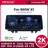 SCUAMXCON Android Wireless CarPlay Android Auto Car Radio 12.3'' 2K Screen GPS 4G LTE WIFI BT5.1 DSP Car Multimedia Player for BMW X1 F48 2016-2017