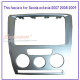 SCUMAXCON Car Refitting 2DIN  frame  panel Dash Kit frame  Accessories For Skoda Octavia 2007- 2013 RCD330 RCD360 Series