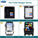 Scumaxcon  12.1" Vertical Screen  Car GPS Navigation Multimedia Player Android CarPlay Screen for Ford F150 Ranger Everest T6 2011-2021