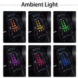 SCUMAXCON LED Colorful Luminous Gear Shift Knob Crystal Automatic Transmission Gear Head For Volkswagen Passat Sagitar Lavida Magotan CC