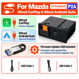 Adaptateur USB sans fil Scumaxcon Type-C CarPlay Android Auto (hub OEM) pour Mazda 2, 3, 6, CX3, CX5, CX8, CX9, MX5, Demio, Miata (TK78669U0C)