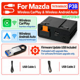 Adaptateur USB sans fil Scumaxcon Type-C CarPlay Android Auto (hub OEM) pour Mazda 2, 3, 6, CX3, CX5, CX8, CX9, MX5, Demio, Miata (TK78669U0C)