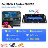 Scumaxcon Car Stereo Video Player, Carplay GPS Navigation, NBTHead Unit for BMW 7 Series, F01, F02, 128-2009, CIC
