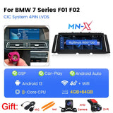 Scumaxcon Car Stereo Video Player, Carplay GPS Navigation, NBTHead Unit for BMW 7 Series, F01, F02, 128-2009, CIC