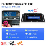 Scumaxcon Car Stereo Video Player, Carplay GPS Navigation, NBTHead Unit for BMW 7 Series, F01, F02, 128-2009, CIC