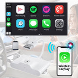 SCUMAXCON Wired to Wireless Apple Carplay Adapter BT 5GHz WiFi For iPhone For  Plug And Play Online Update