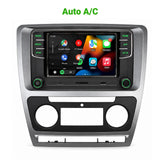 SCUMAXCON 6,5' RCD330 RCD360 PRO2 RCD360 PRO3S Wireless Carplay Android Auto Green Light  Bluetooth USB SD FM with Frame for Skoda Octavia 2007- 2013