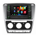 SCUMAXCON 6,5' RCD330 RCD360 PRO2 RCD360 PRO3S Wireless Carplay Android Auto Green Light  Bluetooth USB SD FM with Frame for Skoda Octavia 2007- 2013