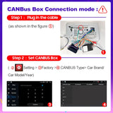 SCUMAXCON Android Car Radio Canbus Cable Compatible with Volkswagen, Toyota, Honda, Hyundai, Jeep, BMW, Benz, Ford, Skoda, Seat and More Models