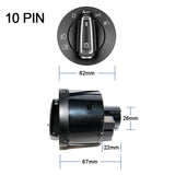AUTO Headlight Swith with Build in Double Sensor For VW Passat B5 Golf 4 Transporter T5  Passat Tiguan Jetta MK6 GOLF6