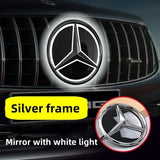 SCUMAXCON Car Front Grill Logo Light mirror face LED Badge Emblem Luminous Decorative Light For Mercedes Benz W205 W218 W207 W176 W212