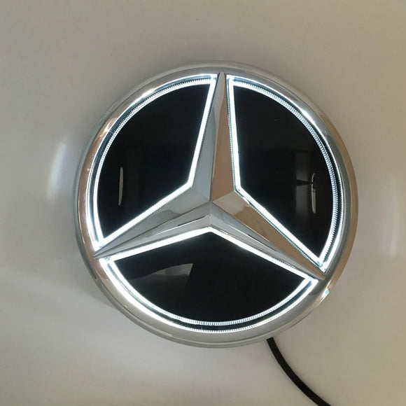 SCUMAXCON Car Front Grill Logo Light mirror face LED Badge Emblem Luminous Decorative Light For Mercedes Benz W205 W218 W207 W176 W212