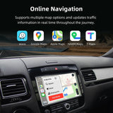 SCUAMXCON Wireless CarPlay  Android Auto Navigation Mirror Retrofit Module For Volkswagen Touareg RNS850 2011-2017