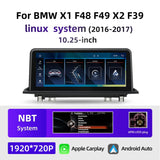 SCUMAXCON Linux System High-end For BMW X1 X2 F48 F49 F39 NBT Multimedia Video Player Wireless Carplay AndroidAuto BT Navigation Monitor