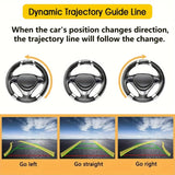 SCUMAXCON Trunk Handle Backup Camera RV with Dynamic Trajectory Guide Line/License Plate Light Camera without Dynamic Trajectory Guide Line - for VW Touran