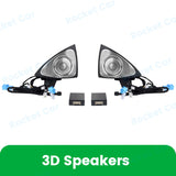 SCUMAXCON 64 Colours LED Turbine Vents Ambient Light  Car Speaker Cover Decorative Lamp Part For Mercedes Benz W205 X253 GLC Coupe C43 C63s