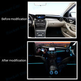 SCUMAXCON 64 Colours LED Turbine Vents Ambient Light  Car Speaker Cover Decorative Lamp Part For Mercedes Benz W205 X253 GLC Coupe C43 C63s