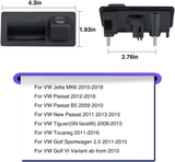 SCUMAXCON Car Rear View Trunk Handle Camera with Dynamic Intelligent Trajectory Moving Guide Line Used RCD330 OEM AV Car Rear View Camera Track Trunk Handle For VW Golf POLO Passat CC