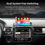 SCUAMXCON Wireless CarPlay  Android Auto Navigation Mirror Retrofit Module For Volkswagen Touareg RNS850 2011-2017