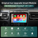 SCUAMXCON Wireless CarPlay  Android Auto Navigation Mirror Retrofit Module For Volkswagen Touareg RNS850 2011-2017