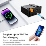 Scumaxcon Wireless Type-C CarPlay Android Auto Adapter UBS Hub OEM for Retrofit Mazda 2 3 6 CX3 CX5 CX8 CX9 MX5 Demio Miata TK78669U0C Kit