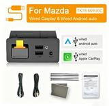 Scumaxcon Wireless Type-C CarPlay Android Auto Adapter UBS Hub OEM USB Hub for Retrofit Mazda 2 3 6 CX3 CX5 CX8 CX9 MX5 Demio Miata TK78669U0C Kit