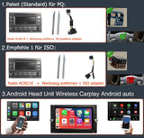SCUMAXCON Autoradio RCN210 USB MP3 AUX SD Integriertes Bluetooth mit CD Spieler für VW Golf MK4 Polo Passat B5