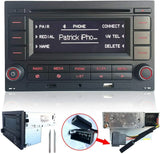 SCUMAXCON Autoradio RCN210 USB MP3 AUX SD Integriertes Bluetooth mit CD Spieler für VW Golf MK4 Polo Passat B5