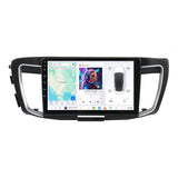 SCUMAXCON 10" SCREEN 8 CORE ANDROID 4+64G WIRELESS CARPLAY ANDROID AUTO CAR RADIO MULTIMEDIA VIDEO PLAYER STEREO GPS Navigation Unit DSP BT WIFI FOR HONDA ACCORD 9 2012-2018