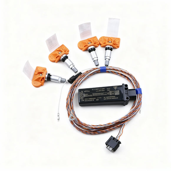 SCUMAXCON 5Q0907275F 433Mhz A Set Tire Pressure Monitoring Sensor 4M0907273B TPMS For Volkswagen PQ Platform: Golf VI, Sharan, Passat B6, Tiguan, Jetta, T-Roc, Touran 2, Amarok