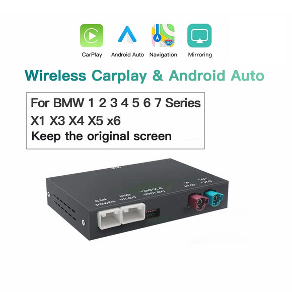 SCUMAXCON Wireless CarPlay Android Auto for BMW NBT CIC EVO System 1 2 3 4 5 6 7 Series X1 X3 X4 X5 X6 MINI E60 E84 E70 F26 F25 F10 F11F20 F21