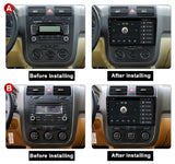 SCUMAXCON 9“ BILDSCHIRM ANDROID11 2+32G AUTORADIO GPS MULTIMEDIA VIDEO PLAYER STEREO NAVIGATION Für VW Volkswagen Jetta 5 2005 - 2010 Stereo Multimedia GPS Navigationseinheit WIFi 
