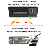 SCUMAXCON Trunk Handle Backup Camera RV with Dynamic Trajectory Guide Line/License Plate Light Camera without Dynamic Trajectory Guide Line - for VW Touran
