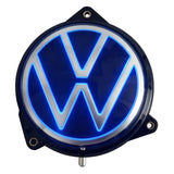 SCUAMXCON 1PC Illuminated Rear Logo Flip Cover for VW - 7 Single Colors for Passat B6/B7/B8 T-Roc EOS Beetle Variant Golf 6 POLO 2011-2020