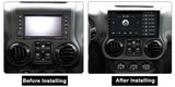 SCUMAXCON 9' 2+32G AUTO RADIO STEREO ANDROID 11 WIRELESS CARPLAY ANDROID AUTO BLUETOOTH WIFI USB GPS IPS TOUCHSCREEN Für Jeep Wrangler 3 JK 2010 - 2018 