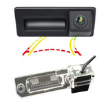 SCUMAXCON Trunk Handle Backup Camera RV with Dynamic Trajectory Guide Line/License Plate Light Camera without Dynamic Trajectory Guide Line - for VW Touran