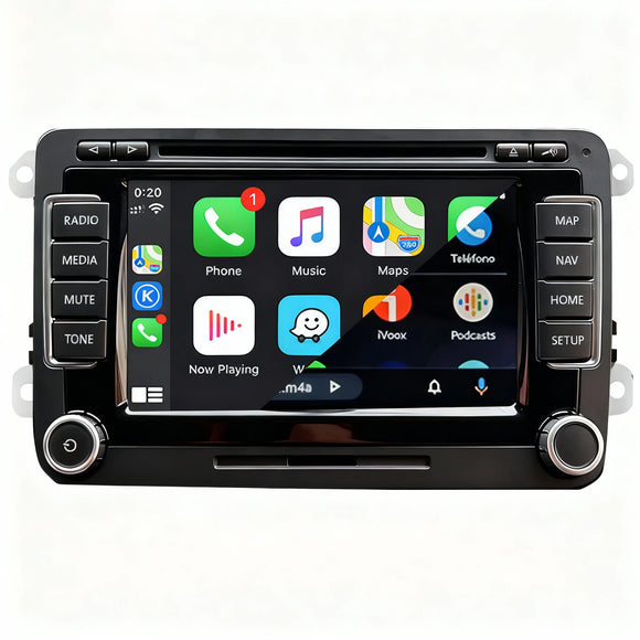 SCUMAXCON RNS510 Wireless CarPlay Android Auto Navigation Bluetooth RVC Touch Screen CD For VW Tiguan Passat Sharan Touran Golf CC
