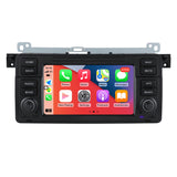 SCUMAXCON 9' 2+32G AUTORADIO STEREO ANDROID 11 WIRELESS CARPLAY ANDROID AUTO BLUETOOTH WIFI USB GPS IPS TOUCHSCREEN Für BMW 3er E46 Multimedia M3 318/320/325/330/335 1998-2005 